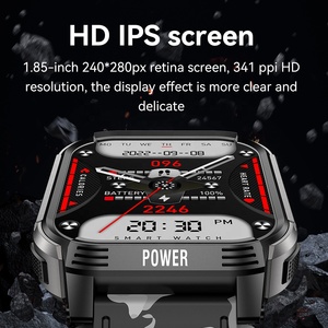 New 1.85 inch Bluetooth cuộc gọi Heart Rate máu Oxy ngủ giám sát tập thể dục LT08 thể thao ngoài trời Smartwatch Vòng đeo tay - Product Image 3