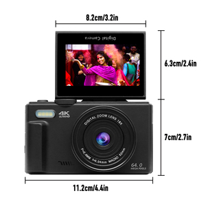4K 60FPS ultra yüksek çözünürlüklü Video kamera 64 megapiksel AF (otomatik odaklama) çekim SLR kamera ile <span class=keywords><strong>18X</strong></span> dijital <span class=keywords><strong>Zoom</strong></span> WiFi