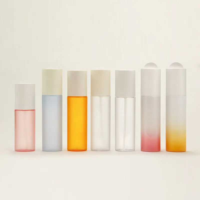 Offre Spéciale 100ml 120ml 130ml conteneur cosmétique coloré personnalisé bouteilles de crème en plastique pour lotion toner
