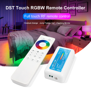 DC12/24 беспроводной RGBW светодиодный контроллер 4A 4 канала RF 2,4G пластиковый Полный сенсорный пульт дистанционного управления с 8A выходной ток - Product Image 4