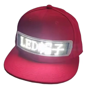 Advertising Party Night Running Adjustable Flashing <strong>Display</strong> <strong>Message</strong> Animated <strong>Bluetooth</strong> Led Sign Baseball Advertising Caps - Product Image 4
