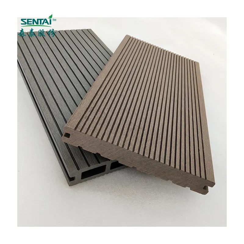 Durable Outdoor Wpc Composite Decking Wpc Solid Decking Board Eco-friendly Hot Sale Outdoor Bpc Flooring Cheap Diy Wpc Tiles