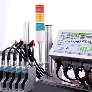 เครื่องพิมพ์อิงค์เจ็ทความร้อนแบบกำหนดเองออนไลน์สำหรับการเข้ารหัสแบบแบทช์ความละเอียด600dpi เครื่องปริ้นวันหมดอายุสำหรับฉลาก Flex - Product Image 1