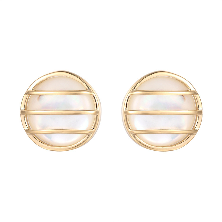 Boucles d'oreilles rondes