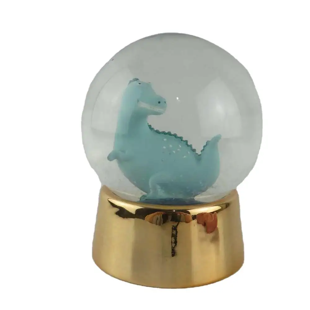 Custom Polyresin snow globe, Resina água globes, Cartoon Dragon Glass Water Ball Gift & Crafts