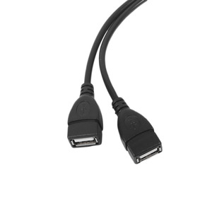 2 in 1 USB 2.0 A1メス-2デュアルUSBオスデータハブ電源アダプターケーブル - Product Image 3