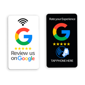 Custom 12cm X 12cm Acrylic Transparent Plastic Qr <strong>Code</strong> Scan Nfc 213 Pvc Google Review Nfc Card Tap Google Map Review