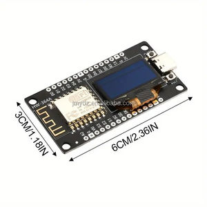 NodeMCU ESP8266 geliştirme kurulu ile 0.96 inç OLED ekran CH340 sürücü modülü için Arduino IDE/Micropython programlama