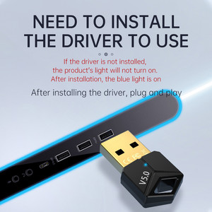 Adattatore Bluetooth USB 5.0PC trasmettitore di ricezione audio wireless Mouse e adattatore per tastiera - Product Image 4