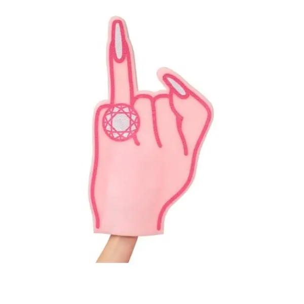 Bachelorette Party Geschenk Dekoration XL Engagierte Schaum Ring Finger | Braut Verlobung feier zu sein