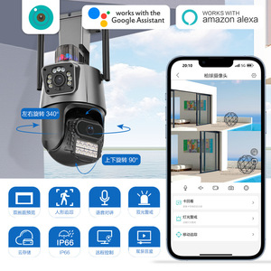 8MP 4K <strong>IP</strong> <strong>Camera</strong> Outdoor WiFi PTZ Dual Lens Dual Screen Auto Tracking Waterproof Security Video Surveillance Light Alarm <strong>Camera</strong> - Product Image 6