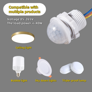 AC85-265V IP30迷你PIR运动传感器灯开关感应开关带存在检测 - Product Image 4