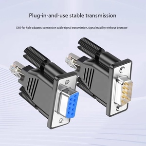 Factory DB9 to <strong>RJ45</strong> Adapter DB9 9-Pin Serial Port to <strong>RJ45</strong> Male Network Extender Adapter RS232 Computer Connector Adapter - Product Image 4