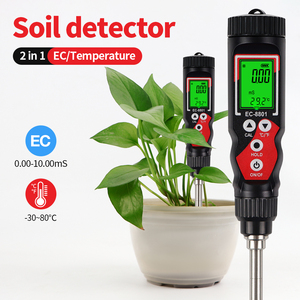 Hochpräziser 2-in-1-Bodentester 0,00-10,00 mS/cm EC/TEMP-Messgerät LCD Digitaler Boden detektor ATC-Temp-Erkennung für Garten farm - Product Image 5