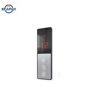Akıllı basma düğmesi nokta ile cam tipi asansör COP LOP/LCD ekran 304SS duvara monte tipi - Product Image 2