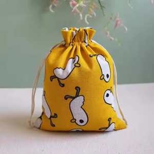 Wholesale Double <strong>String</strong> Cotton Drawstring <strong>Bags</strong> with Natural Cotton Canvas Featuring Animal Print <strong>Pattern</strong> - Product Image 6