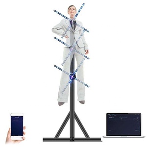 HD 1024*1024 ekran ekleme holografik reklam paneli 3D dijital tabela fan WIFI hologram 3d reklam bluetooth ile - Product Image 2