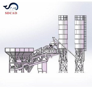 用于小型和大型建筑项目的移动式混凝土配料厂 - Product Image 1