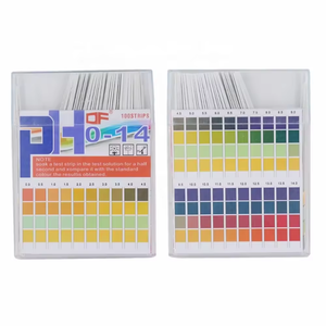 Dört renkli PH asit-baz şeritler Test kağıdı 0-14 sınıf 0.5 bilimsel laboratuvar kağıt testi - Product Image 4