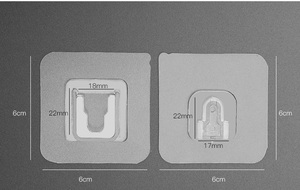 Popular Low Price Mother Child <strong>Plastic</strong> <strong>Hook</strong> Carry Heavy <strong>Stick</strong> on Ceramic Tile Wall Household Gadget Ready for Ship - Product Image 4