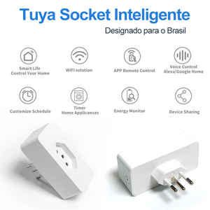 Directo de fábrica Tuya Smart Life APP Controlado Uso doméstico Enchufe inteligente estándar de Brasil con conectividad WiFi - Product Image 3