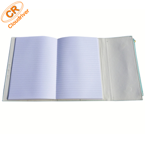 Personalizado de papel de bloc de notas insertar PU Carpeta de diario de las mujeres portátil con bolsillo con cremallera - Product Image 5