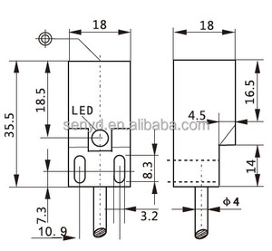 Interruptor de sensor de proximidad inductivo rectangular Senyd Sensor rectangular y cuadrado para detección de posición límite - Product Image 6
