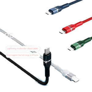 สายชาร์จเร็วแบบท้ออินวันสำหรับไอโฟนแบบ Type-C สำหรับสาย Apple ยาว1ม./2ม. สายแปลงซิลิโคน USB ตัวเชื่อมต่อมุมขวาแบบลาก1อัน - Product Image 3