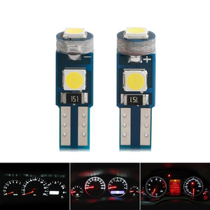 Otomobil T5 enstrüman lambası 2835 3SMD modifiye LED lamba küçük fiş ampul 12V genişlik gösterge lambası gösterge paneli - Product Image 3