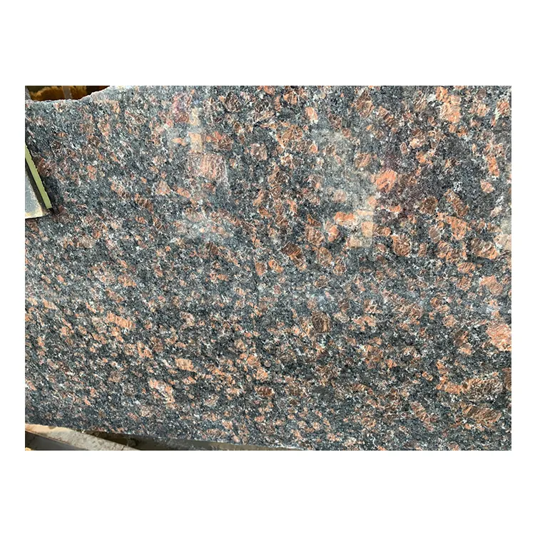 Natural Dark Brown Granite Stone Slab Home Decor Tan Brown Granite Kitchen Countertop