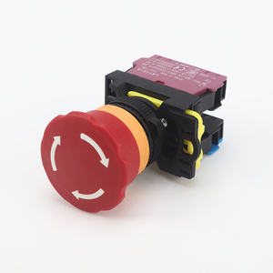 IP65 su geçirmez acil Stop döner düğme anahtarı ile ABILKEEN acil Stop kafa plastik döner basmalı düğme anahtarı 1NO1NC - Product Image 2