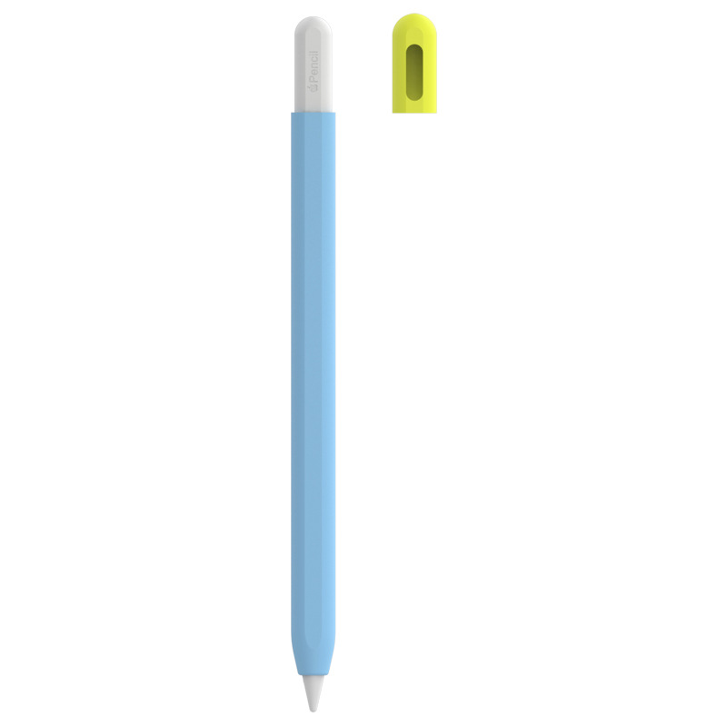 Coque ronde bleu clair + emballage OPP - Compatible avec la coque Apple 2ème génération