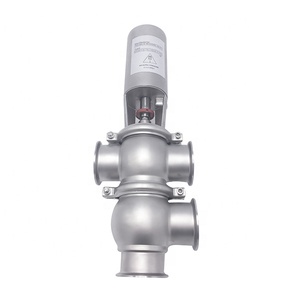 Stainless Steel SS304 Sanitary Diversion Valve <strong>Model</strong> <strong>TL</strong> 22 Multi-way Pneumatic Flow Control Shutoff Structure Designed for Water - Product Image 1