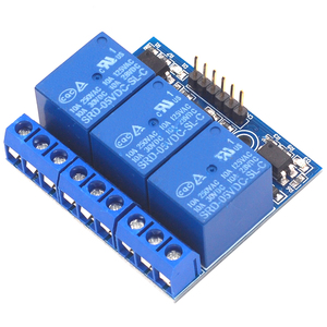 Módulo de relé de 3 canales de 12V 5V con aislamiento de optoacoplador Compatible con relé de alto voltaje de señales de 3,3 V 5V - Product Image 3