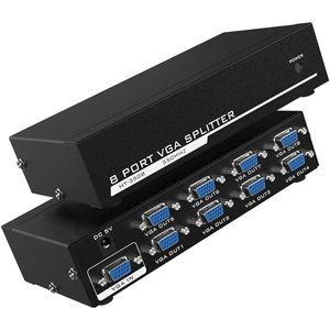 SYONG Video Graphics Array HD Splitter 8 Port <strong>VGA</strong> 200MHZ Video Splitter 1 <strong>Input</strong> 8 <strong>Output</strong> Plug <strong>and</strong> Play - Product Image 1