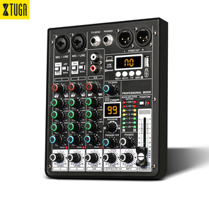 Xtuga Z-4 Metal DSP dijital yankılanma modülü 99 etkisi USB Mini karıştırma konsolu 4 kanal mikser De ses profesyonel - Product Image 1