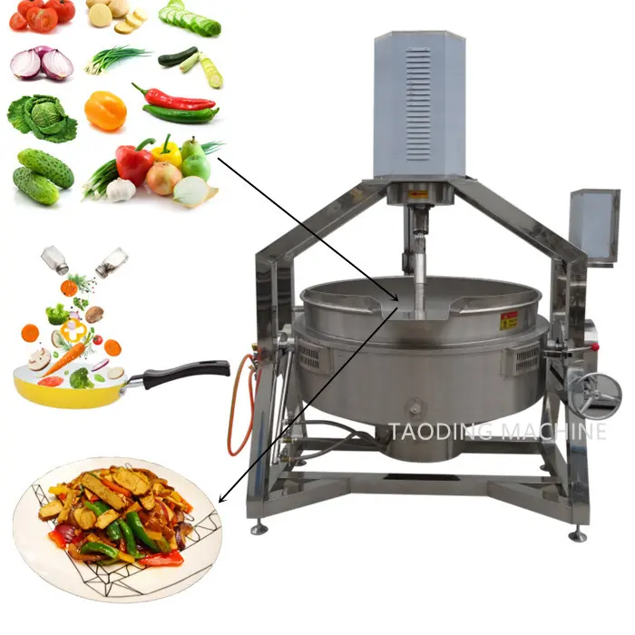 Risparmio energetico gas riscaldamento olio rivestito pentola riscaldamento gas riscaldamento pasta di pomodoro macchina macchina da cucina mixer pentola