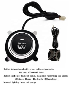Dispositivo di avviamento remoto intelligente a senso unico con pulsante PKE sistema di allarme per motore Start/Stop per auto con accesso remoto al motore - Product Image 2