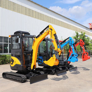 Mini excavadora EPA de 1,7 toneladas de peso de trabajo con aire acondicionado, excavadora hidráulica diésel, ingeniería de construcción de viviendas - Product Image 5