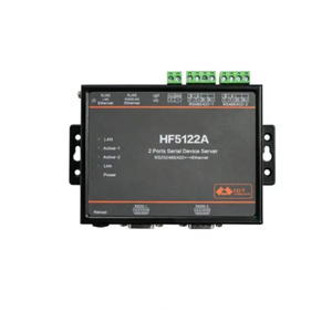 HF5122A (Replace HF5122) Support Modbus 2 Ports Serial Device Server RS232 RS485 RS422 To <strong>Ethernet</strong> Converter IoT - Product Image 1