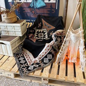 2025 Mới Cắm Trại Ngoài Trời Không Thấm Nước Bohemian Boho Chăn Ném Dã Ngoại Thảm Tùy Chỉnh Dệt Tấm Thảm Chăn - Product Image 4