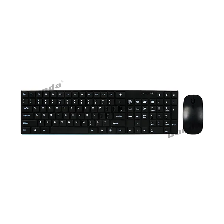 2.4G Wireless Silent Tastatur und Maus Multimedia Full-Size-Tastatur Maus Combo-Set für Notebook Laptop Desktop-PC