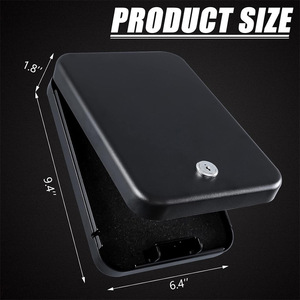 Light Weight Mobile Key <strong>Lock</strong> Car <strong>Box</strong> Office <strong>Box</strong> Small Cash Storage Jewelry Passport Safe <strong>Box</strong> Safe - Product Image 2