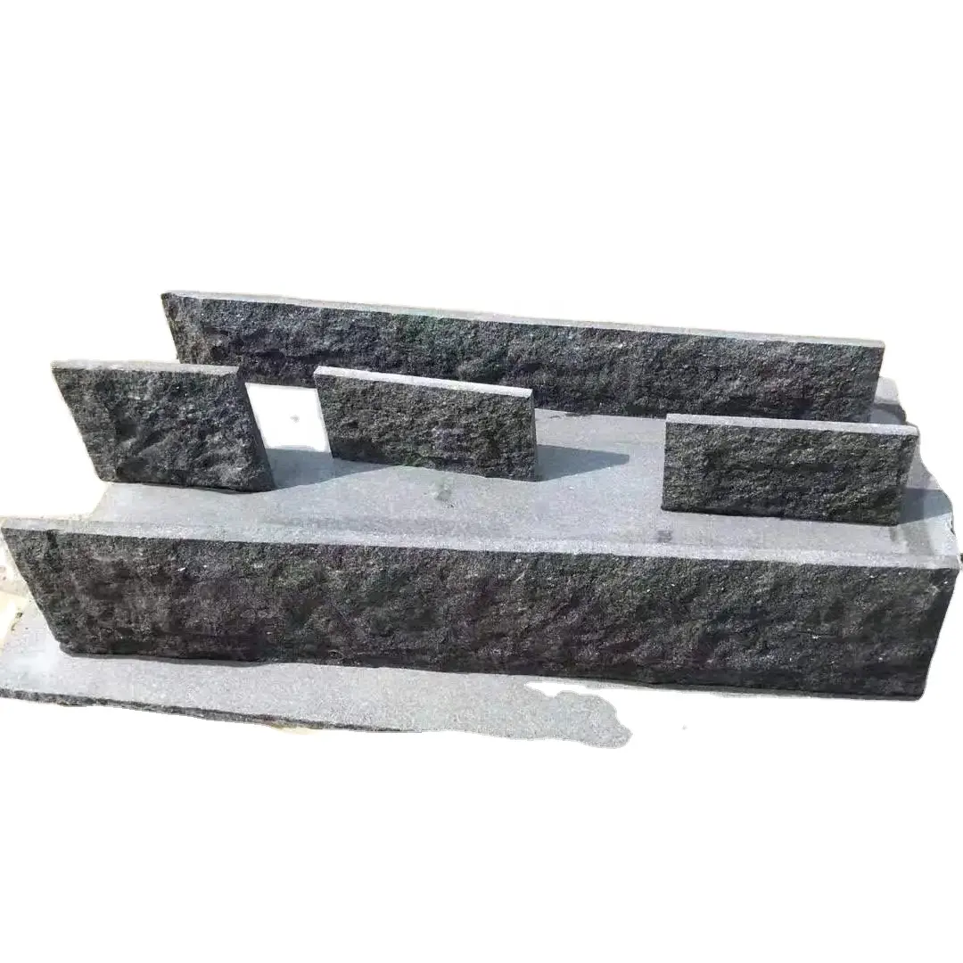 Nero black granite G684 new Absolute black natural stone split surface factory direct sale
