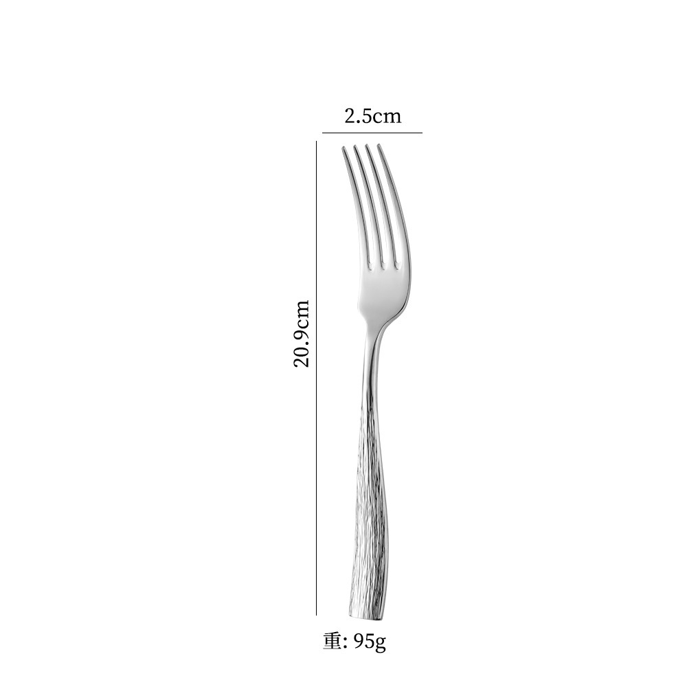 Fourchette en acier inoxydable Silver-304
