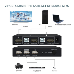 4K hdmi <strong>Kvm</strong> <strong>Switch</strong> 2input 1output 4K 30Hz Automatic Switching <strong>Kvm</strong> 2port