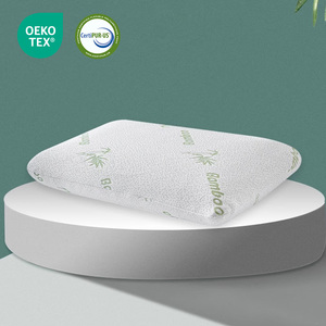 Vua Kích Thước 40*70Cm Bánh Mì Hình Dạng Mềm Thoải Mái Khách Sạn Bộ Nhớ Bọt Gối Cho Ngủ Trắng Có Thể Giặt Tre Mô Hình Cổ Gối - Product Image 2