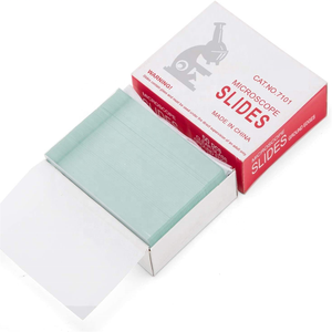 Uso de laboratorio Microscopio esmerilado Portaobjetos de vidrio Laboratorio médico Portaobjetos de microscopio desechable - Product Image 4
