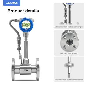 Medidor de flujo Vortex 4-20mA Pulso RS485 Salida de señal Medidor de flujo de gas líquido Compensación de temperatura y presión - Product Image 5