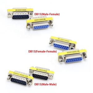 双D-SUB连接器DB9/DB15/DB25 9引脚DB9 RS232 15引脚DB15 VGA 25引脚DB25公母连接器适配器